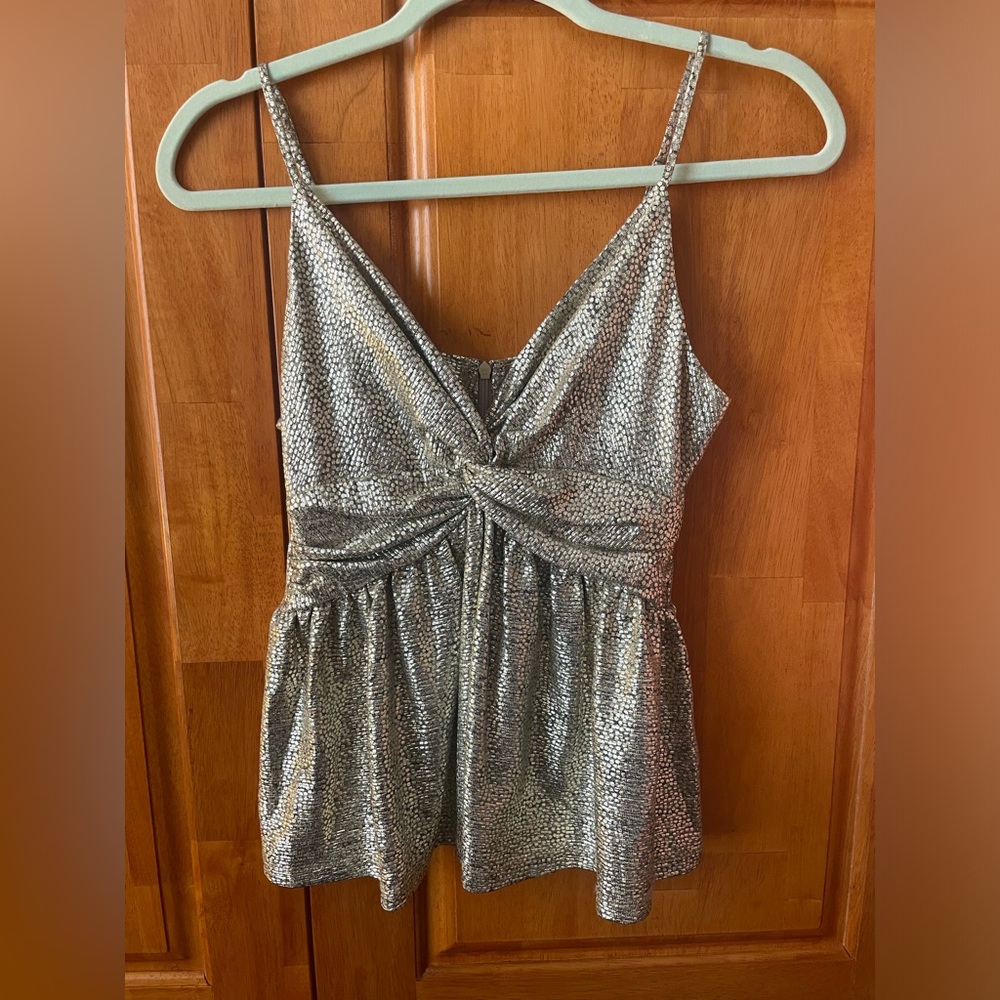 Sparkly gold top